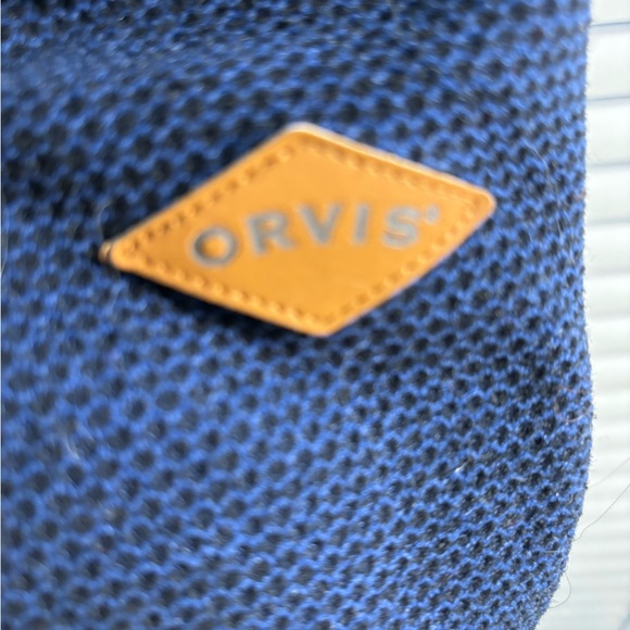 Orvis Men’s Large Navy Blue Quarter Zip Pullover - Picture 6 of 9